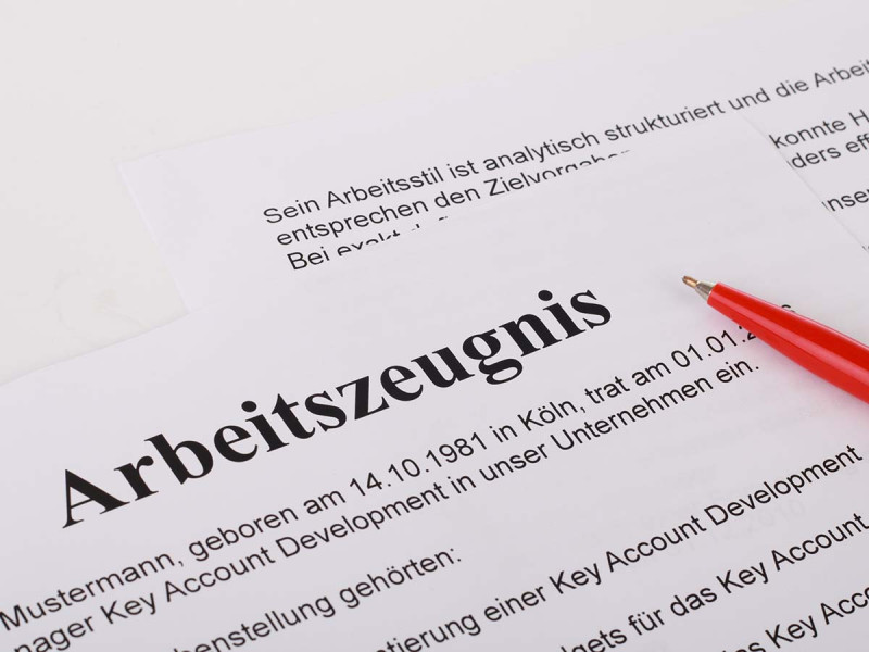 Arbeitszeugnis Noten