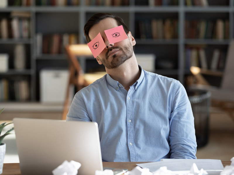Langeweile auf der Arbeit