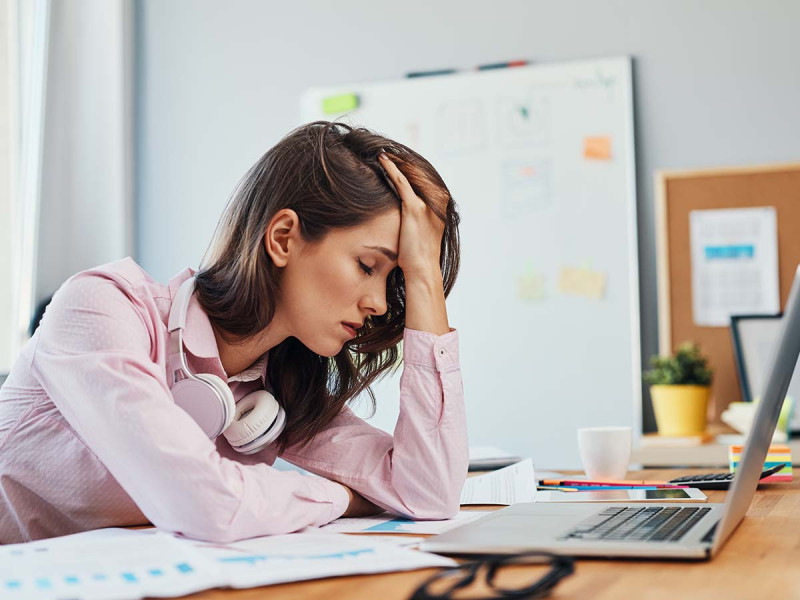 zu viel Arbeit: Arbeitsüberlastung